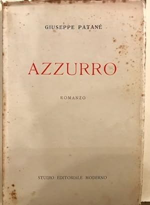 Seller image for Azzurro. Romanzo for sale by Libreria Ex Libris ALAI-ILAB/LILA member