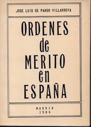 Seller image for ORDENES DE MERITO EN ESPAA. for sale by Books Never Die