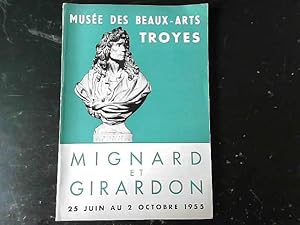Seller image for Mignard et Girardon Exposition 25 Juin-2 Octobre 1955 for sale by JLG_livres anciens et modernes