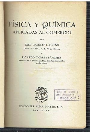 Física y Química aplicadas al comercio.