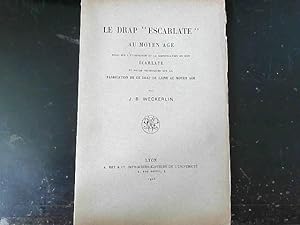 Imagen del vendedor de Le drap "escarlate" au moyen age : Essai sur l'etymologie a la venta por JLG_livres anciens et modernes