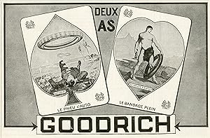 "GOODRICH" Annonce originale entoilée L'ILLUSTRATION début 1900