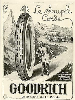 "GOODRICH" Annonce originale entoilée L'ILLUSTRATION 12/5/23 par Raoul GUINOT