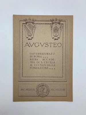 Augusteo. Stagione 1927-28. Ottavo concerto di musica da camera. Direttore: Giuseppe Cristiani