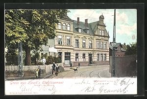 Ansichtskarte Wellingdorf / Kiel, Café und Gasthaus Heuck, Inh. H. Heuck