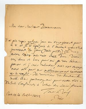 Immagine del venditore per Autograph letter signed. venduto da Antiquariat INLIBRIS Gilhofer Nfg. GmbH