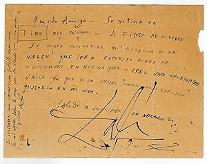 Seller image for Autograph letter signed. for sale by Antiquariat INLIBRIS Gilhofer Nfg. GmbH