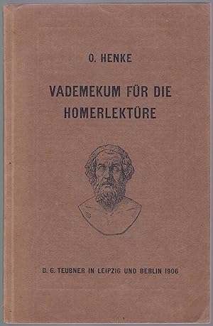 Image du vendeur pour Vademekum fr die Homerlektre. Mit vier Krtchen im Text mis en vente par Graphem. Kunst- und Buchantiquariat