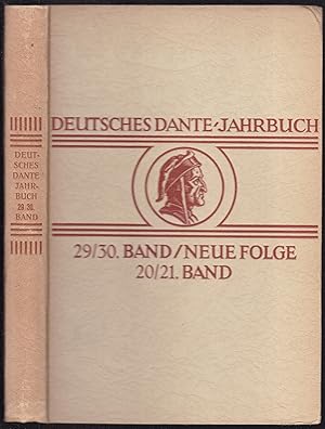 Seller image for Deutsches Dante-Jahrbuch. 29./30. Band. Neue Folge 20./21. Band for sale by Graphem. Kunst- und Buchantiquariat