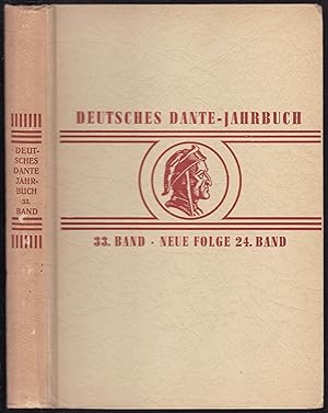 Seller image for Deutsches Dante-Jahrbuch. 33. Band. Neue Folge 24. Band for sale by Graphem. Kunst- und Buchantiquariat