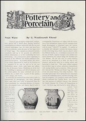 Seller image for Pratt Ware : Pottery & Porcelain. An original article from The Connoisseur, 1909. for sale by Cosmo Books