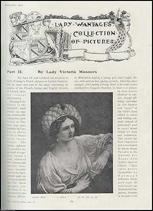 Seller image for Lady Wantage (part 2) (Harriet Sarah Loyd-Lindsay, Baroness Wantage) : Her Collection of Pictures. An original article from The Connoisseur, 1910. for sale by Cosmo Books
