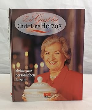 Bild des Verkufers fr Zu Gast bei Christiane Herzog. Meine ganz persnlichen Rezepte. Mit Fotos von Christian von Alvensleben und Zeichn. von Dieter Hanitzsch zum Verkauf von Antiquariat Bler