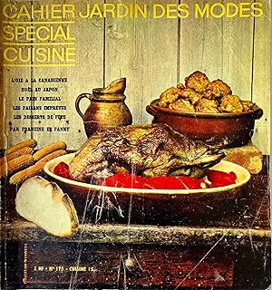 Imagen del vendedor de CAHIER JARDIN DES MODES- SPECIAL CUISINE- N175- Dcembre 1961-L'oie  la canadienne- Nol au Japon- Le pain familial- Les faisans imprvus- Les desserts de fte Par Francine et Fanny a la venta por Ma petite bibliothque