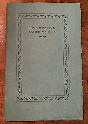 Seller image for Inveni Portam, Joseph Conrad for sale by Peter Keisogloff Rare Books, Inc.