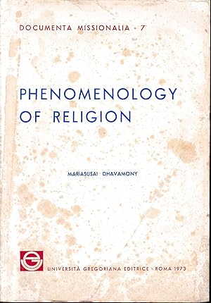 Image du vendeur pour Phenomenology of religion mis en vente par librisaggi