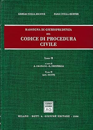 Immagine del venditore per Rassegna di giurisprudenza del Codice di procedura civile. Artt. 323-359 (Vol. 2/tomo 2) venduto da librisaggi