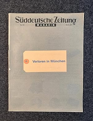 Seller image for Sueddeutsche Zeitung Magazin Edition No. 46. 14.11.1997. Christian Boltanski: Verloren In Muenchen for sale by Stefan Schuelke Fine Books