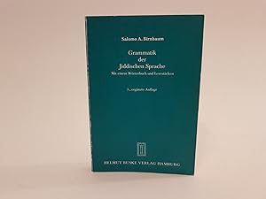 Grammatik der Jiddischen Sprache. Mit einem Wörterbuch und Lesestücken.