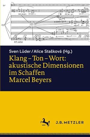 Immagine del venditore per Klang  Ton  Wort: akustische Dimensionen im Schaffen Marcel Beyers venduto da AHA-BUCH GmbH