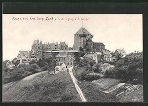 Ansichtskarte Solingen, Blick auf Schloss Burg a.d. Wupper