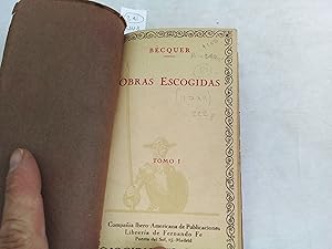 Bild des Verkufers fr Obras escogidas. T. I. zum Verkauf von Librera "Franz Kafka" Mxico.