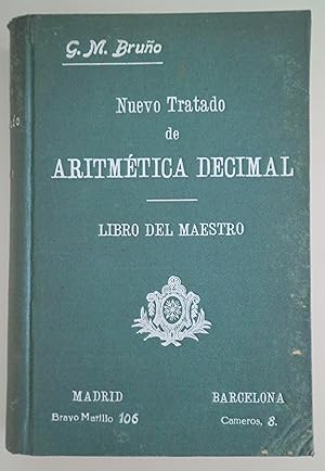 Imagen del vendedor de NUEVO TRATADO DE ARITMTICA DECIMAL. Libro del maestro - Madrid 1929 a la venta por Llibres del Mirall