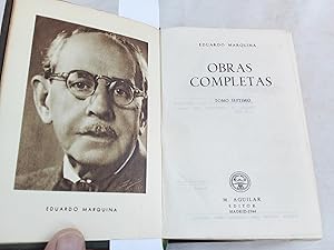 Seller image for Obras Completas. Tomo Sptimo. Contiene: Novelas y Cuentos. 1. Almas annimas, 2. Las dos vidas, 3. El beso en la herida, 4. La reina mujer, 5. Agua en cisterna, 6. El destino cruel, 7. Salvadorn, 8. La paz de Venecia, 9. Almas de mujer: Maternidad, En la extrema linde, La misa azul, Un caballero desconocido., 10. La caravana. 11. Como las abejas. 12. La ?muestra?. 13. Rosas de sangre, 14., El alma de Sixto, 15. Un nio malo. 16. El reverso de la medalla, 17. Adn y Eva en el Dancing, 18. Beso de oro. 19. Corneja siniestra., 20. Fin de raza. 21. La pasin de mister Castle., 22. El secreto de la vida. (Notas referentes a las obras que comprende este tomo. for sale by Librera "Franz Kafka" Mxico.