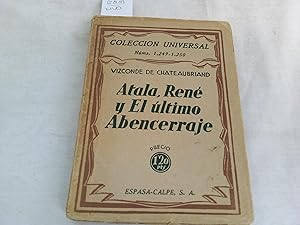Seller image for Atala, Ren y el ltimo Abencerraje. for sale by Librera "Franz Kafka" Mxico.