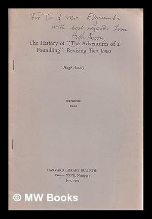 Seller image for The History of "The Adventures of A Foundling": Revising Tom Jones. Volume XXVII, Number 3 for sale by MW Books Ltd.