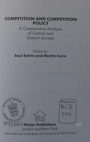 Seller image for Competition and competition policy a comparative analysis of Central and Eastern Europe for sale by Antiquariat Bookfarm