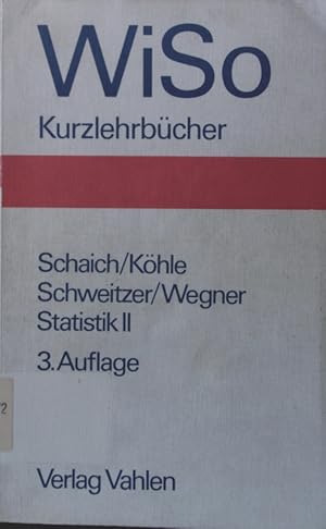 Immagine del venditore per Statistik . fr Volkswirte, Betriebswirte und Soziologen venduto da Antiquariat Bookfarm