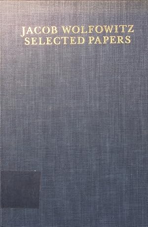 Image du vendeur pour Selected papers Ed. by J. Kiefer with the assistance of U. Augustin and L. Weiss mis en vente par Antiquariat Bookfarm