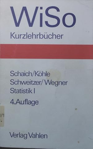 Immagine del venditore per Statistik fr Volkswirte, Betriebswirte und Soziologen. - 1. venduto da Antiquariat Bookfarm