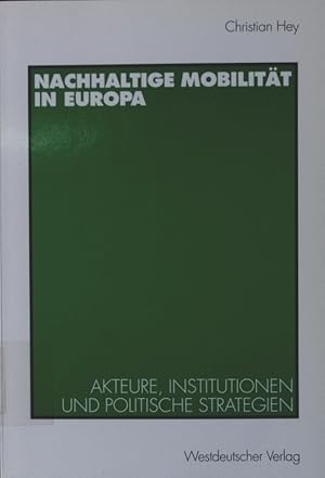 Bild des Verkufers fr Nachhaltige Mobilitt in Europa zum Verkauf von Antiquariat Bookfarm