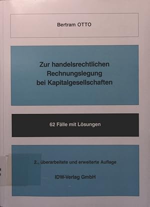 Seller image for Zur handelsrechtlichen Rechnungslegung bei Kapitalgesellschaften von for sale by Antiquariat Bookfarm
