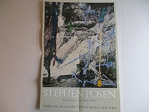 Image du vendeur pour Stephen Posen Recent Paintings Robert Miller Gallery 1978 Poster mis en vente par ANARTIST