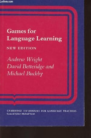 Immagine del venditore per Games for language learning venduto da Le-Livre