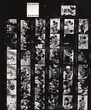 Travel in Asia Nepal Artistic Study Old contact print photo 1970