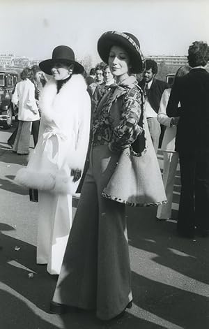 Paris Auteuil Fashion Week Grand Steeple-Chase Old photo Huet 1972