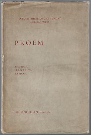 Immagine del venditore per Proem. 1st Edition venduto da Sonnets And Symphonies