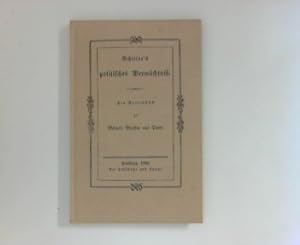 Bild des Verkufers fr Schillers politisches Vermchtni : Ein Seitenstck zu Brne's Briefen aus Paris ; zum Verkauf von ANTIQUARIAT FRDEBUCH Inh.Michael Simon