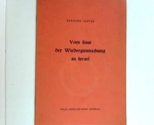 Seller image for Vom Sinn der Wiedergutmachung an Israel for sale by ANTIQUARIAT FRDEBUCH Inh.Michael Simon