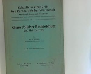Seller image for Gewerblicher Rechtsschutz und Urheberrecht for sale by ANTIQUARIAT FRDEBUCH Inh.Michael Simon