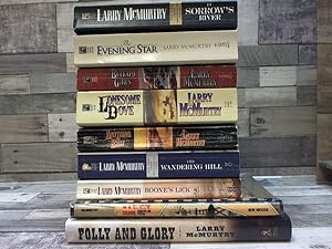 Bild des Verkufers fr 9 Larry McMurtry Novels (By Sorrow's River, Folly and Glory, In A zum Verkauf von Archives Books inc.