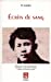 Seller image for écrits de sang [FRENCH LANGUAGE - Soft Cover ] for sale by booksXpress