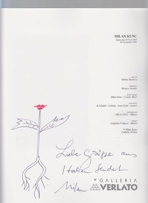 Milan Kunc. Opere dal 1979 al 1985. 29. novembre 1990. (Ausstellung). Galleria Verlato, (Mailand)...