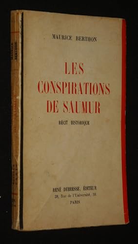 Seller image for Les Conspirations de Saumur for sale by Abraxas-libris