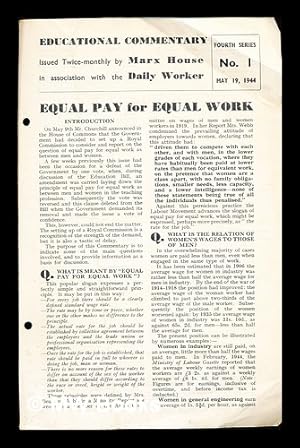 Imagen del vendedor de Equal Pay for Equal Work a la venta por MW Books