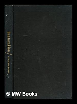 Bild des Verk�ufers f�r Declaration / Lindsay Anderson [and seven others]; edited by Tom Maschler zum Verkauf von MW Books